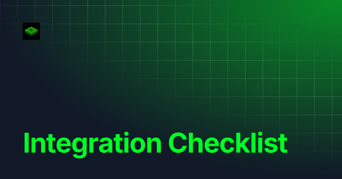 Integration Checklist | 402gate Docs